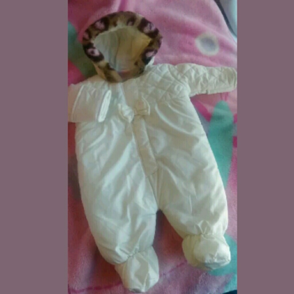   Pistachio Infant Girl Plush Faux Fur hoody